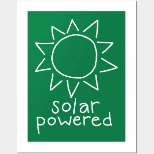 Solar Powered (white) Posters and Art